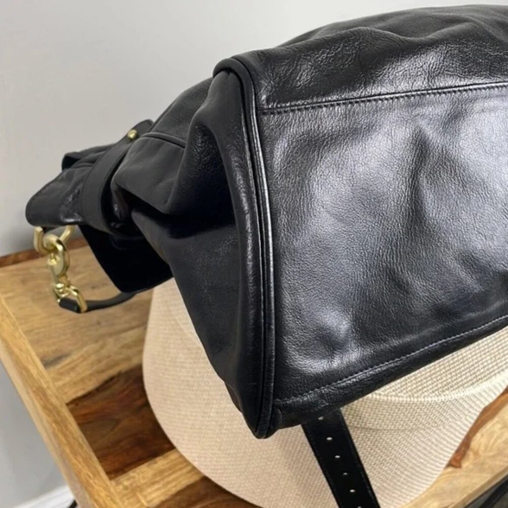 Mulberry Alexa Black Leather Oversized Satchel Purse - Picture 10 of 16